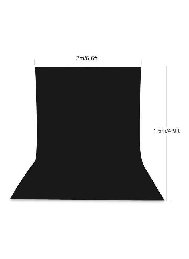 NIBEMINENT Portrait Photography Backdrop Photo Studio Props Washable Black - Image 2