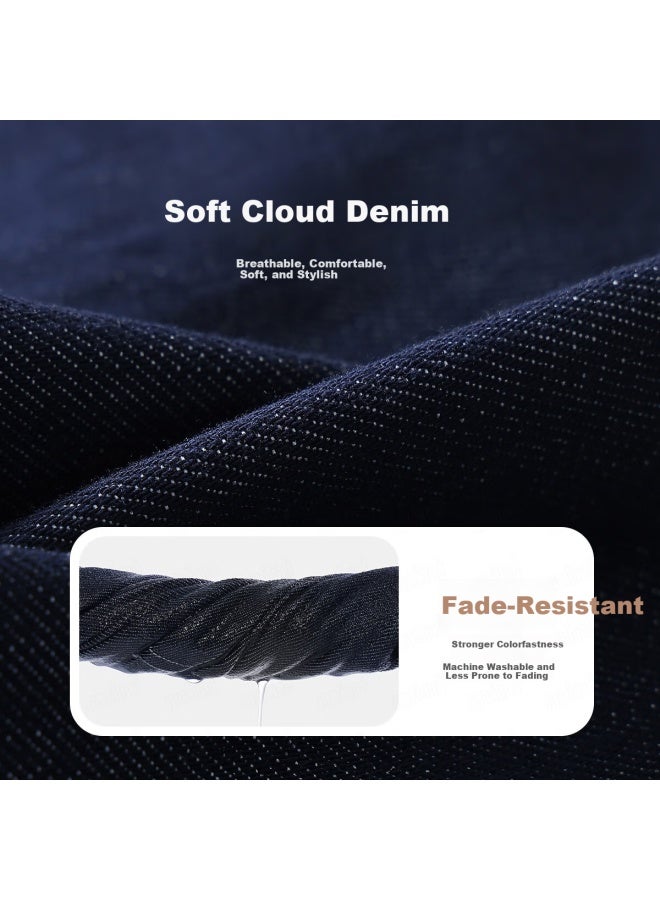 Mqdmini [fade-resistant] Girls' Denim Jacket Children's Casual Fashion Versatile Petal Heart - Image 4