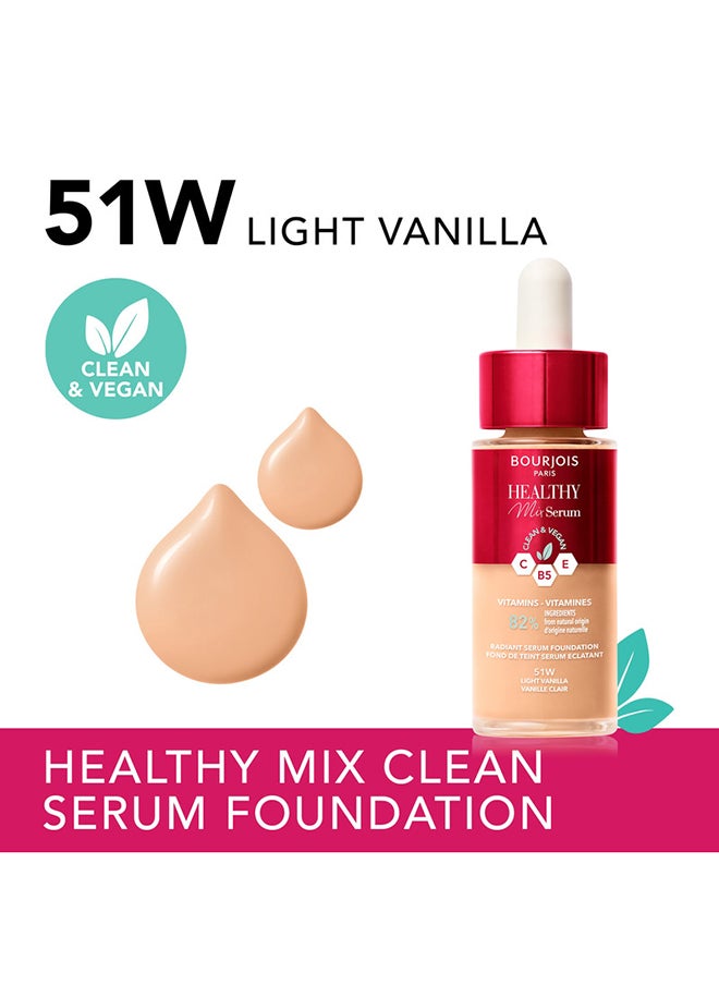 BOURJOIS PARIS - Healthy Mix Serum Foundation - 51 - Light Vanilla - Image 1