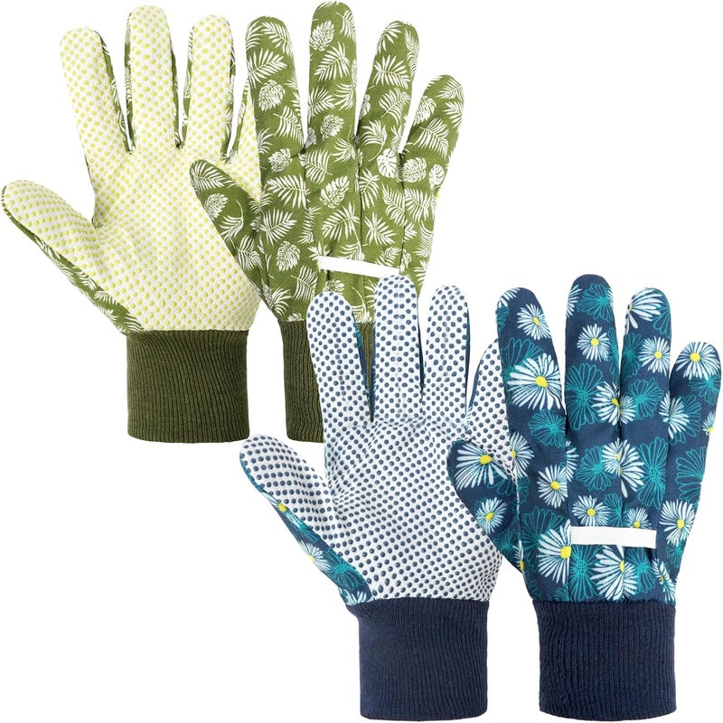 Ainiv Floral Gardening Gloves for Women/Ladies, Non-Slip Garden Work Gloves,Breathable Yard Work Glove Light Working Gloves - Image 1