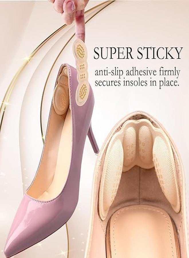 UDHVREKH Shoe Bite Protector Heel Cushion Pads Adhesive Anti-Slip Heel Grips Liner Cushions Inserts For Women Men Loose Shoes, Rubbing Back Blister & Heel Pain Relief, Travel Size Protectors for Friction Prevention (1xPair) - Image 5