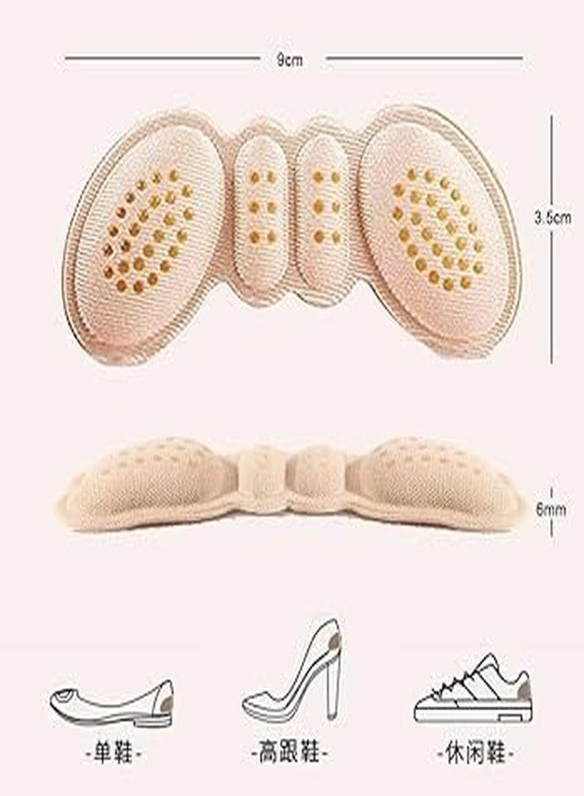 UDHVREKH Shoe Bite Protector Heel Cushion Pads Adhesive Anti-Slip Heel Grips Liner Cushions Inserts For Women Men Loose Shoes, Rubbing Back Blister & Heel Pain Relief, Travel Size Protectors for Friction Prevention (1xPair) - Image 2