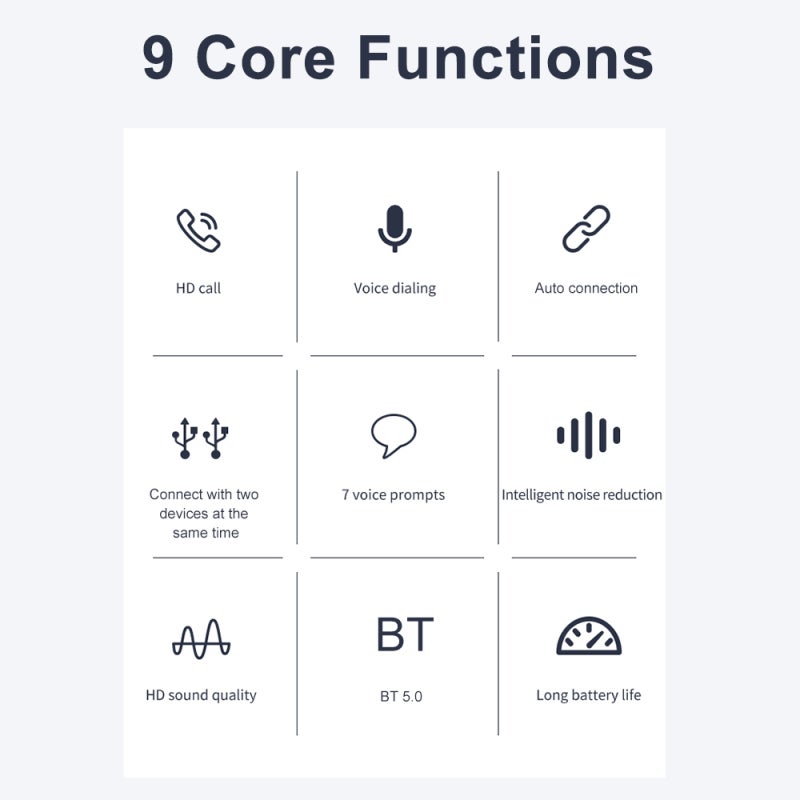Bluetooth Speakerphone: 500mAh Battery, Echo Cancellation & Noise Reduction Technology - Fast Stable Dual Connection, BT5.0, Hands-Free Calling for Multi-Language Voice Assistant Support - Image 4