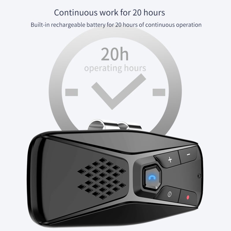 Bluetooth Speakerphone: 500mAh Battery, Echo Cancellation & Noise Reduction Technology - Fast Stable Dual Connection, BT5.0, Hands-Free Calling for Multi-Language Voice Assistant Support - Image 2