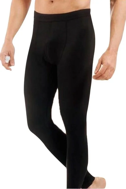Lisinya Kota Men's Winter Thermal Warm Underwear Tights Black