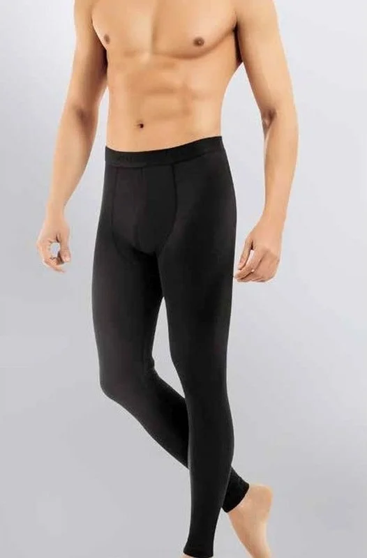 Lisinya Kota Men's Winter Thermal Warm Underwear Tights Black