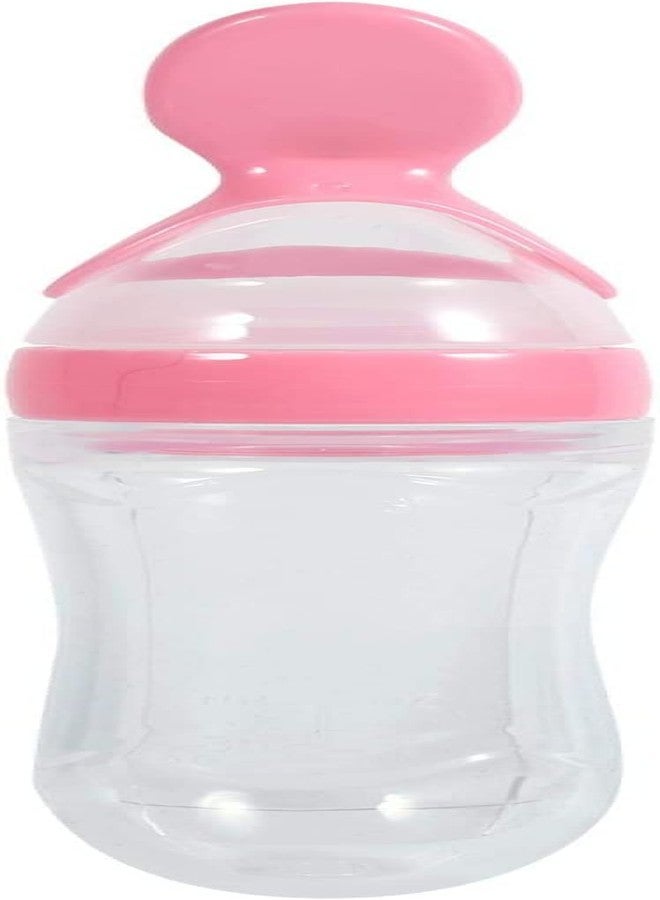 KETKAR Baby Silicone Feeding Bottle Spoon Baby Food Feeder with Standing Base for Infant Dispensing and Feeding (Pink) - Image 1
