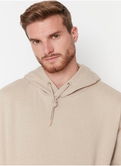 Beige Oversize/Wide Cut Basic Hooded Sweatshirt with Fleece Inside TMNAW23SW00195 - pzsku/Z8DCC6D3405541E9EAE30Z/45/_/1730941062/73d1dacc-3e1d-44c6-bac1-7c7b179f1fa0