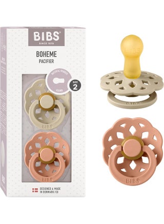 Bibs Pacifiers Boheme Collection, Bpa-Free Baby Pacifier, Made In Denmark, Set Of 2 Vanilla/Peach Color Premium Soothers, Size 6-18 Months - pzsku/Z8DCC7713BA42F63851B4Z/45/_/1740377867/2ea4dfe1-13b2-432c-93f7-bbb13d494cd2