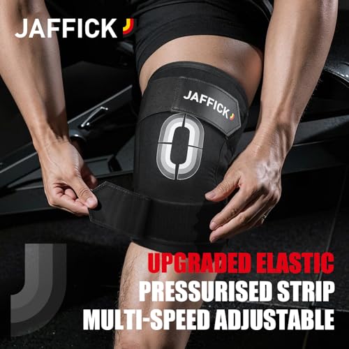 Jaffick Knee Sleeves (1 Pair),Double Layer Compression Knee Braces for Suitable for Squats, Weightlifting, Powerlifting, Gym Exercises, Unique Pressure Belt Design，7MM Neoprene Sleeves - Image 2