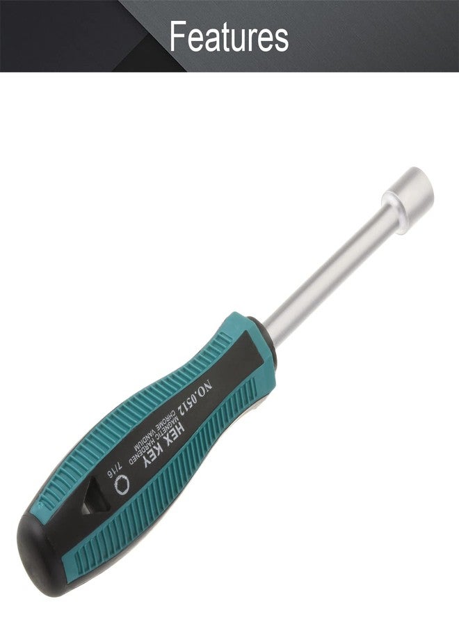 اتول مارت مفكات سداسية غير مغناطيسية من يوتولمارت، مقاس 7/16 بوصة، سداسية الرؤوس، قطعتان - Image 3