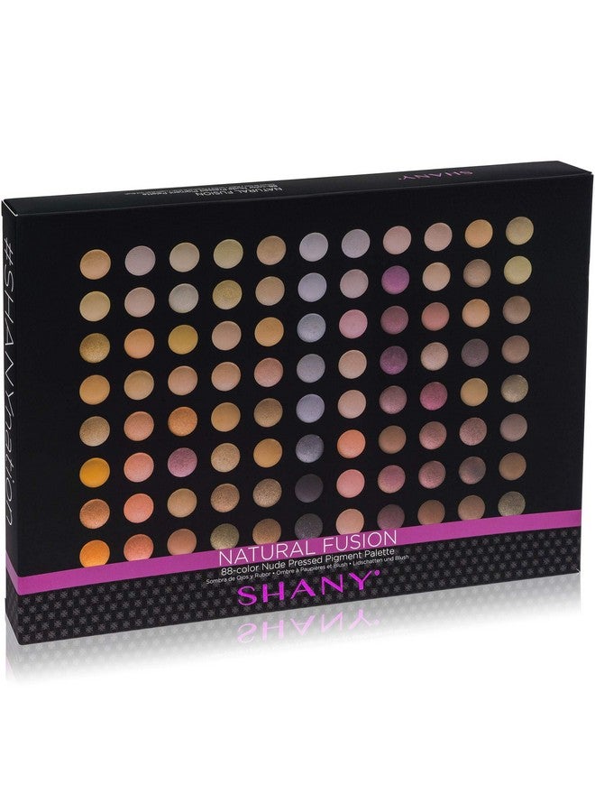 SHANY Natural Fusion Eyeshadow Makeup Palette - 88 Color Highly Pigmented Blendable Natural Color Matte Eye shadow Palette - Nude - Image 5