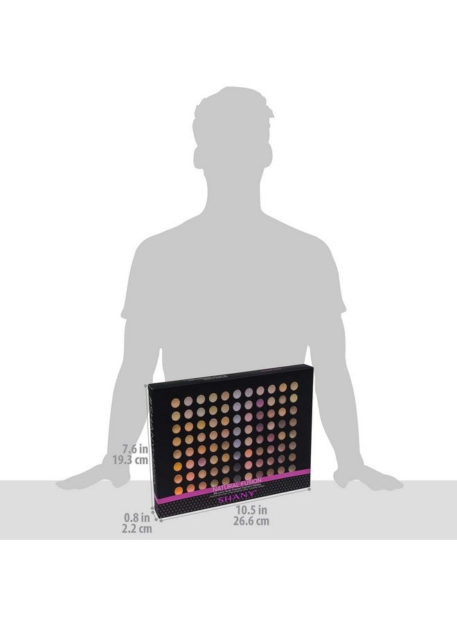 SHANY Natural Fusion Eyeshadow Makeup Palette - 88 Color Highly Pigmented Blendable Natural Color Matte Eye shadow Palette - Nude - Image 4