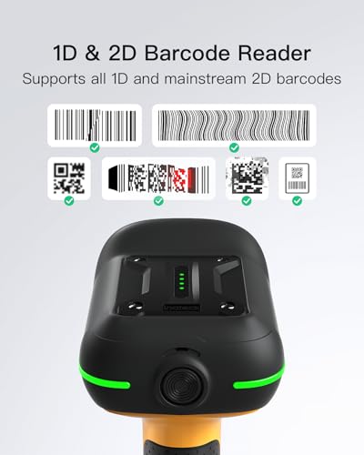 Inateck Industrial Barcode Scanner Bluetooth, 1D 2D QR Code Scanner Wireless with IP67 Waterproof and Dustproof, Handscanner with App & SDK, BCST-75 - Image 4