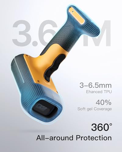 Inateck Industrial Barcode Scanner Bluetooth, 1D 2D QR Code Scanner Wireless with IP67 Waterproof and Dustproof, Handscanner with App & SDK, BCST-75 - Image 3