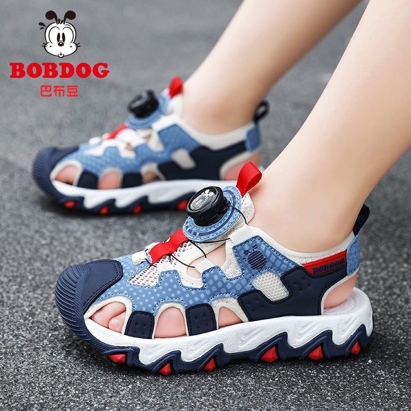 Babudou Kidsren'S Shoes Boys' Sandals Summer Kidsren'S Shoes Non-Slip Soft Bottom Girls' Toe-Cap Beach Shoes - Image 2