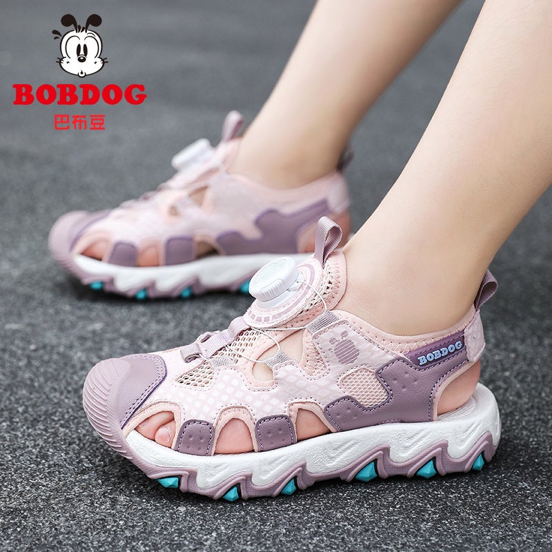Babudou Kidsren'S Shoes Boys' Sandals Summer Kidsren'S Shoes Non-Slip Soft Bottom Girls' Toe-Cap Beach Shoes - Image 4