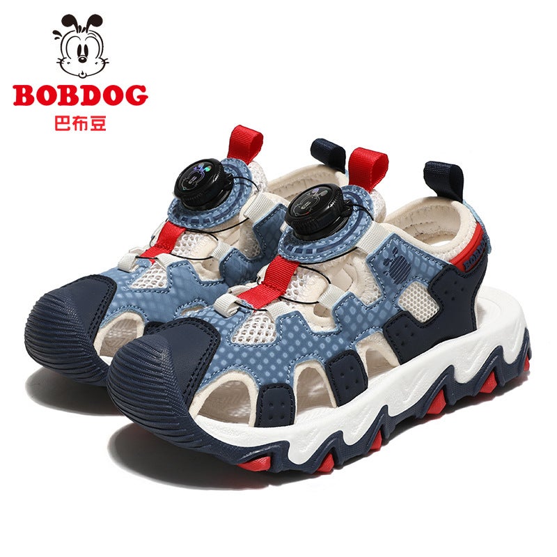 Babudou Kidsren'S Shoes Boys' Sandals Summer Kidsren'S Shoes Non-Slip Soft Bottom Girls' Toe-Cap Beach Shoes - Image 1