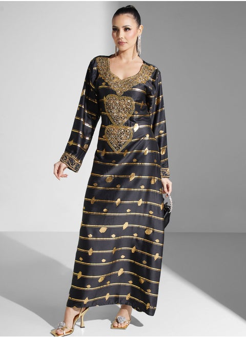 Embellished Embroidered Jalabiya