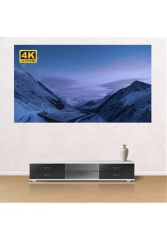 Generic Metal Anti-Light Curtain 72 Inch 16:9 Projection Screen Portable Projector Home 4k HD Movie Curtain Outdoor Indoor Portable Hook with Black Edge (1.59*0.90M)  - Image 5