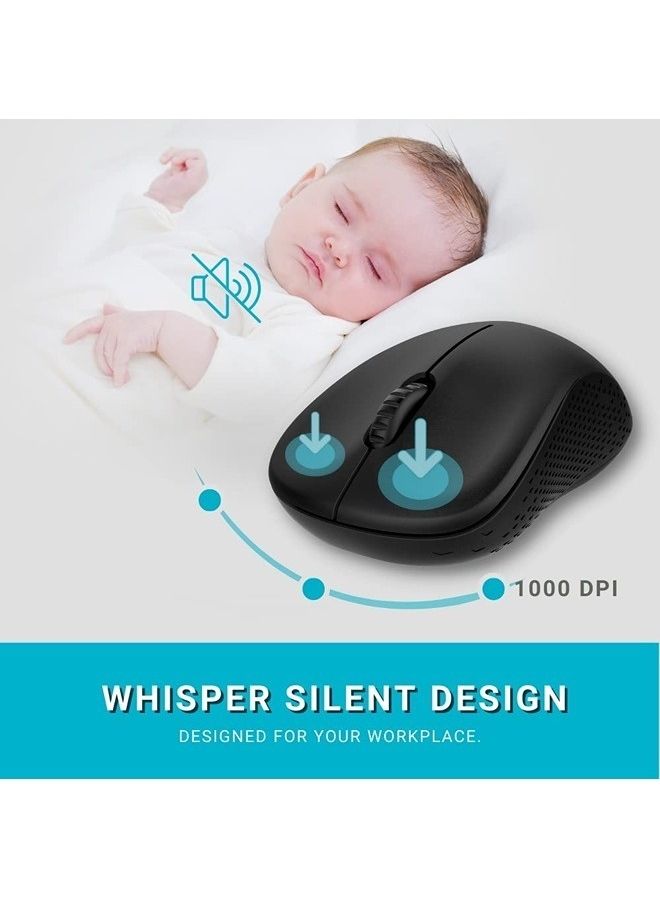 Rapoo 8000M Multi Mode Keyboard And Mouse Bluetooth 3.0 4.0 Wireless 2.4 GHz 1300 DPI Combo Black - Image 5