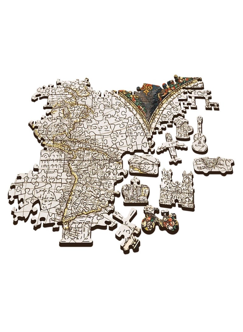 تريفل بازل خريطة العالم القديم الخشبي 1000 قطعة - 20144 - Image 3