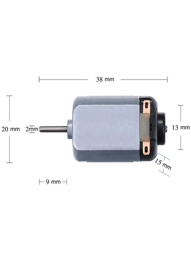 Unewshi 12 Pack Mini DC Motor 1-6V 22500RPM Mini Electric Hobby Motor for DIY Toys Science Projects - Image 2