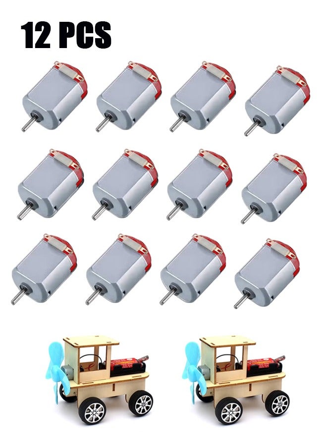 Unewshi 12 Pack Mini DC Motor 1-6V 22500RPM Mini Electric Hobby Motor for DIY Toys Science Projects - Image 1