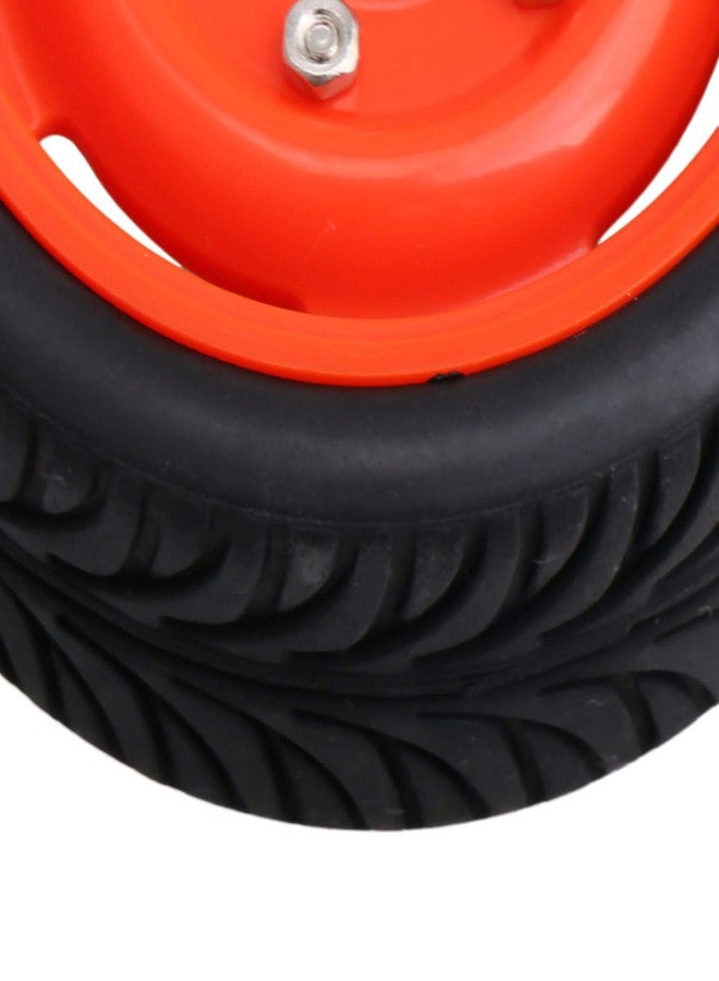 Mxfans 4 قطع 12 مم جنوط عجلات 4 ثقوب وإطارات مطاطية لسيارات RC 1/10 على الطرق - Image 5
