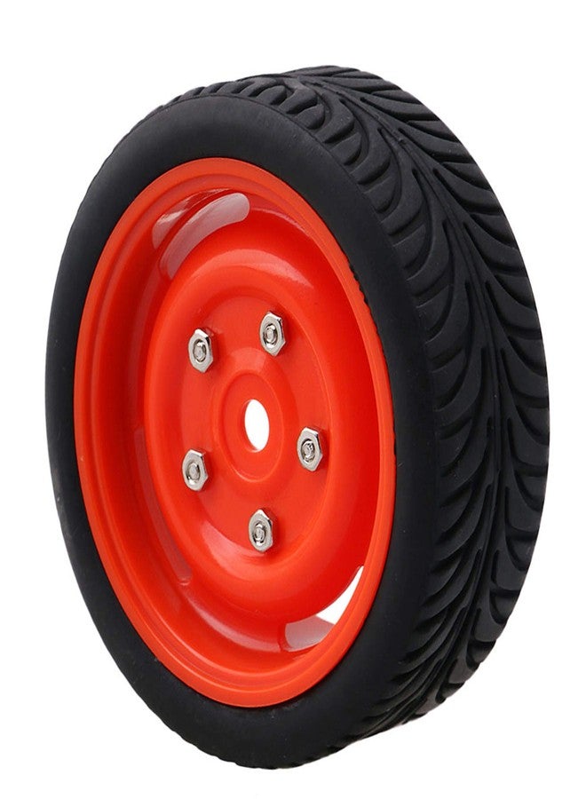 Mxfans 4 قطع 12 مم جنوط عجلات 4 ثقوب وإطارات مطاطية لسيارات RC 1/10 على الطرق - Image 3