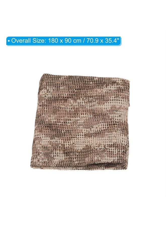 PATIKIL 71"x35" Camouflage Netting Camo Scarf, Camo Netting Veil Camo Mesh Neck Scarves Desert Mesh Scarves for Outdoor Activities, Desert Digital