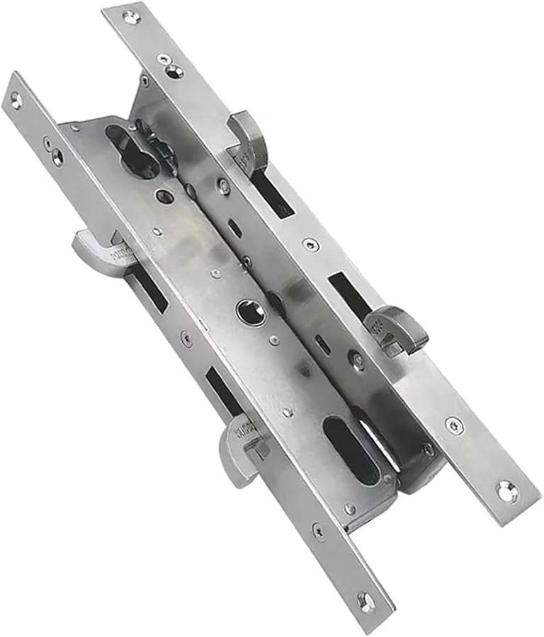 Heavy Duty Sliding Door Lock 85 Double Hook Stainless Steel Broken Bridge Aluminum Color 8520 - Image 2