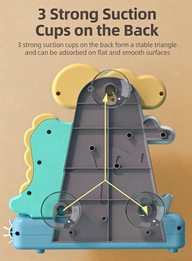 مجموعة ألعاب حمام الأطفال، ألعاب حوض الاستحمام، مجموعة ألعاب حمام الأطفال للأطفال الذين تتراوح أعمارهم بين 3-8 سنوات، مجموعة ألعاب حوض استحمام الأطفال الجذابة للأطفال 3+، تصميم على شكل ديناصور للأطفال الصغار الرضع الأولاد والبنات - Image 5