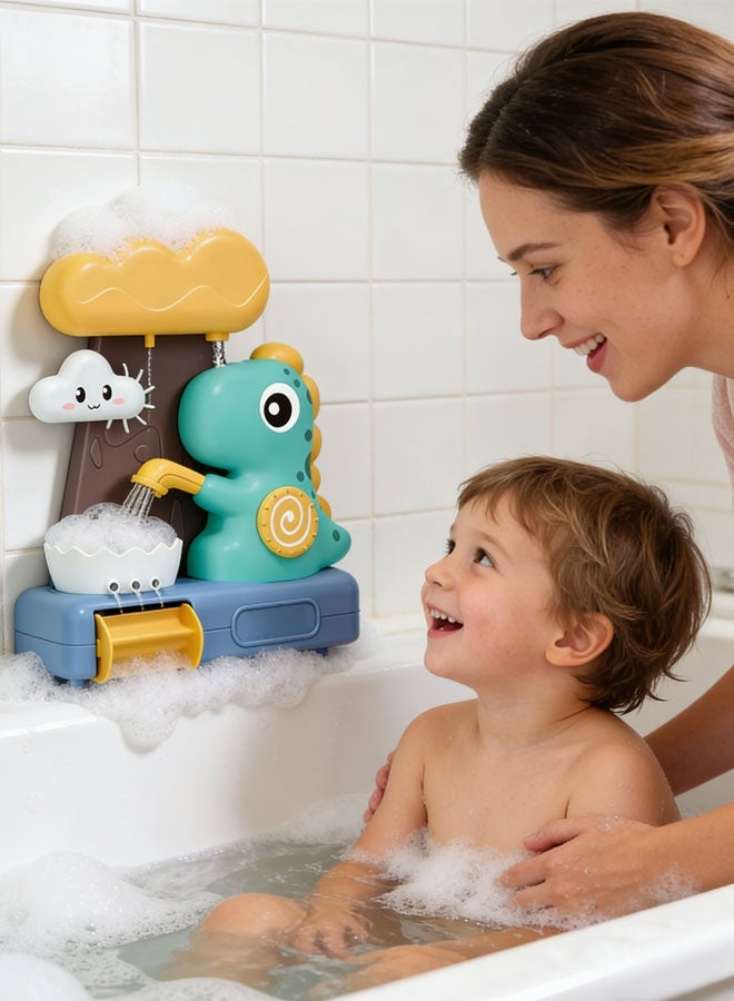 مجموعة ألعاب حمام الأطفال، ألعاب حوض الاستحمام، مجموعة ألعاب حمام الأطفال للأطفال الذين تتراوح أعمارهم بين 3-8 سنوات، مجموعة ألعاب حوض استحمام الأطفال الجذابة للأطفال 3+، تصميم على شكل ديناصور للأطفال الصغار الرضع الأولاد والبنات - Image 3