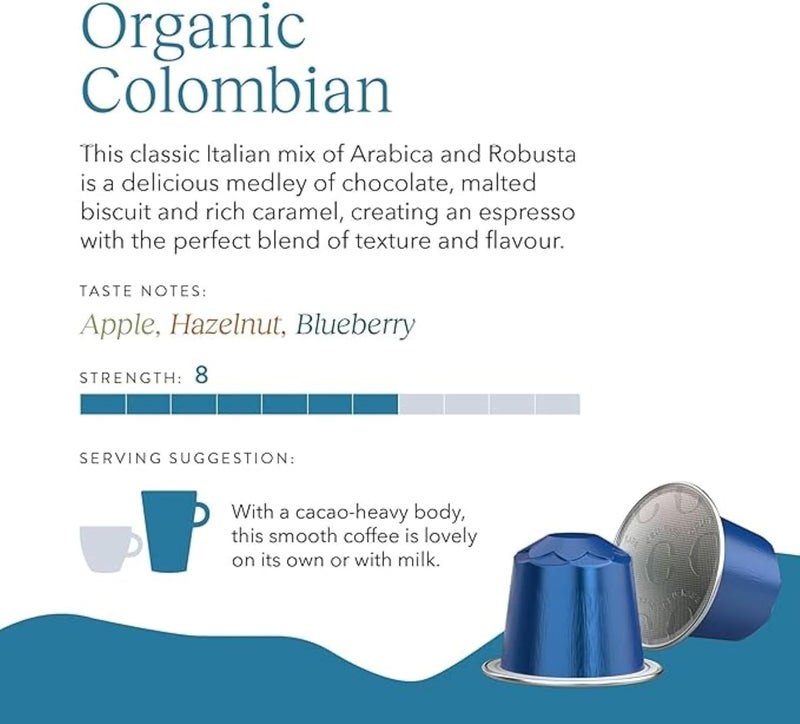 CRU Kafe Colombian Nespresso Compatible Coffee Capsules - 50 Pods - Image 3