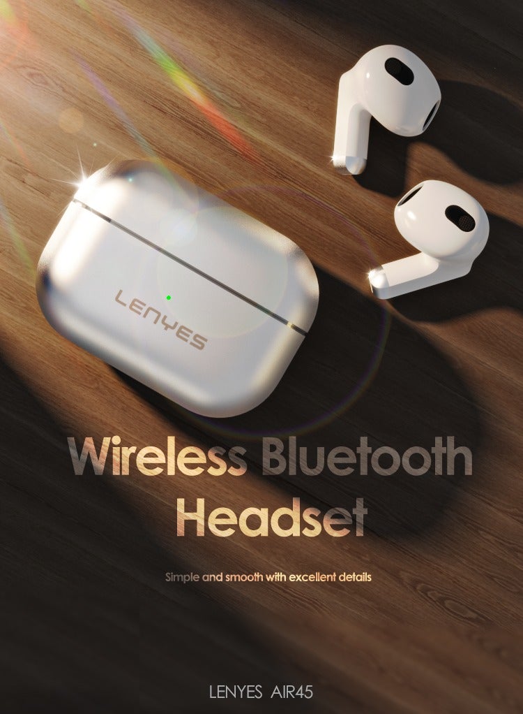 LENYES AIR-45 In-ear Earphones, Wireless Bluetooth 5.3. In-ear Earphones, True Wireless Earbuds, 3 Hours of Music Playback on a 10-Minute Charge, Compact and Comfortable - Image 2