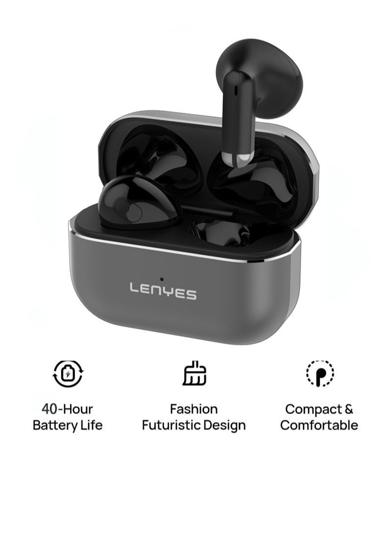 LENYES AIR-45 In-ear Earphones, Wireless Bluetooth 5.3. In-ear Earphones, True Wireless Earbuds, 3 Hours of Music Playback on a 10-Minute Charge, Compact and Comfortable - Image 1