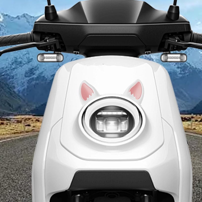 Motorcycle Ear Hat - Cat Ears Hats, Cat Ears Helmet, 1 Pair of Cat Ear Helmet Stickers, Motorcycle Hat, Cat Ear Decorations - Image 2