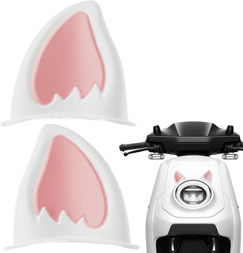 Motorcycle Ear Hat - Cat Ears Hats, Cat Ears Helmet, 1 Pair of Cat Ear Helmet Stickers, Motorcycle Hat, Cat Ear Decorations - Image 1