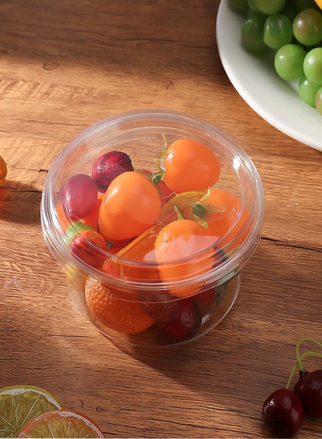 50-Pack Plastic Dessert Cups with Lids, Disposable Clear Cups,Individual cupcake Containers, Disposable Snack Cups for Ice Cream, Pudding,Desserts at Party, Fruit Cup(15 0ml)  - Image 4