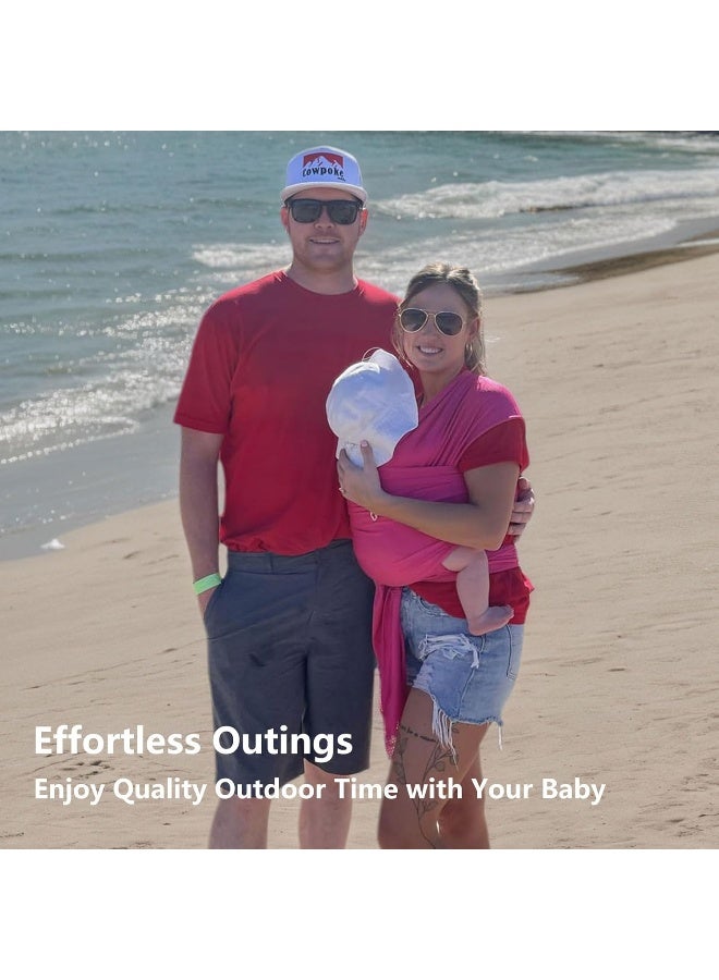 Vlokup Baby Wrap Sling Carrier for Newborn, Infant, Toddler, Kid | Breathable Lightweight Stretch Mesh Water Sling | Nice for Summer, Pool, Beach, Swimming | Perfect Shower Gift Gray - Image 4