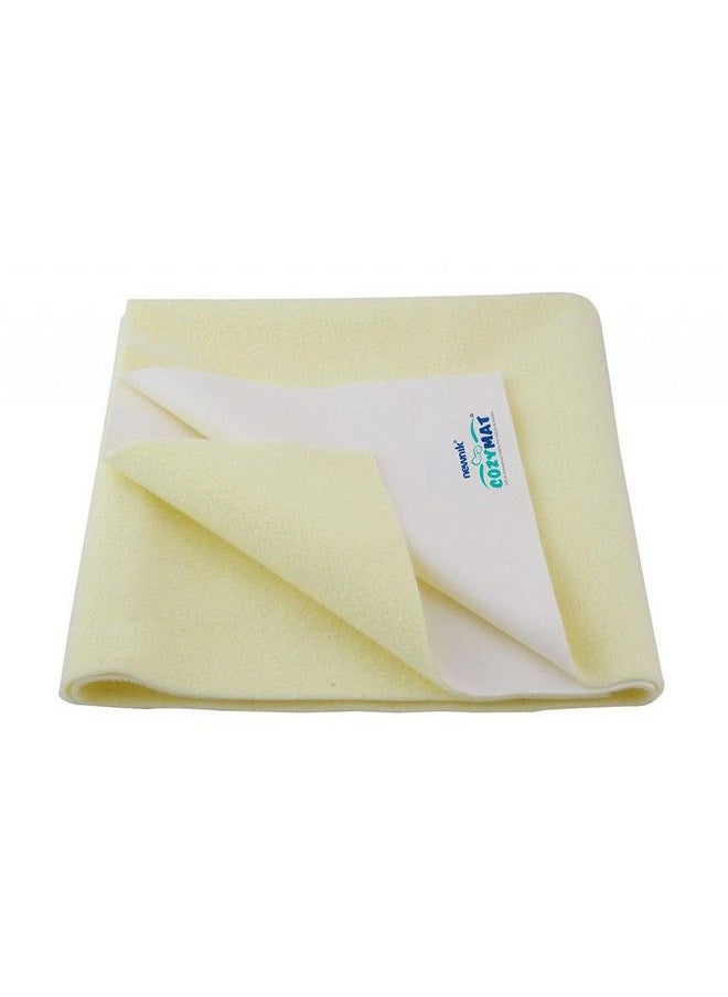 Newnik Baby Mat Waterproof Dry Sheet Reusable Absorbent Sheets Underpads (Size: 140Cm X 100Cm) Yellow Large  - Image 2