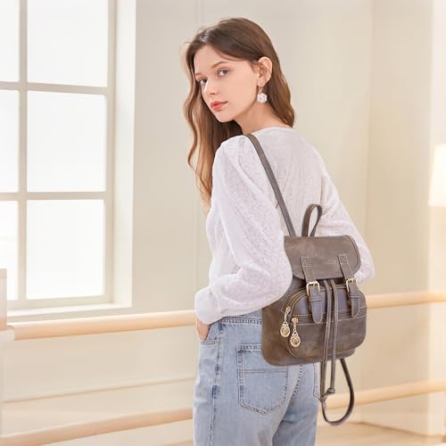 Dora & Liz Mini Backpack Purse for Women Leather Fashion Cute Small Backpacks Lightweight Travel Ladies Shoulder Bags - Image 2