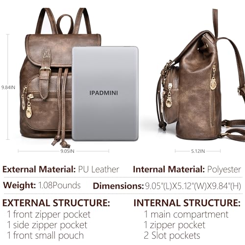 Dora & Liz Mini Backpack Purse for Women Leather Fashion Cute Small Backpacks Lightweight Travel Ladies Shoulder Bags - Image 4