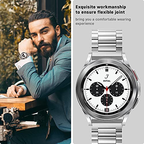 SPGUARD Band Compatible with Samsung Galaxy Watch 7 6 5 4 Band 40mm 44mm 45mm/Watch 6 4 Classic 42mm 46mm 43mm 47mm,Metal Stainless Steel Bands Strap Men Women,NOT for Galaxy Watch Ultra 47mm(2024) - Image 4