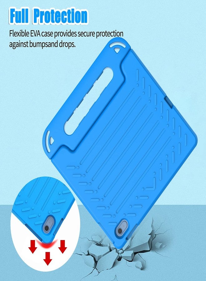 BMOUO جراب BMOUO للأطفال لجهاز iPad الجيل العاشر 10.9 بوصة 2022، جراب iPad الجيل العاشر مع واقي شاشة، جراب iPad الجيل العاشر للأطفال مقاوم للصدمات مع مقبض قابل للطي، أزرق - Image 5