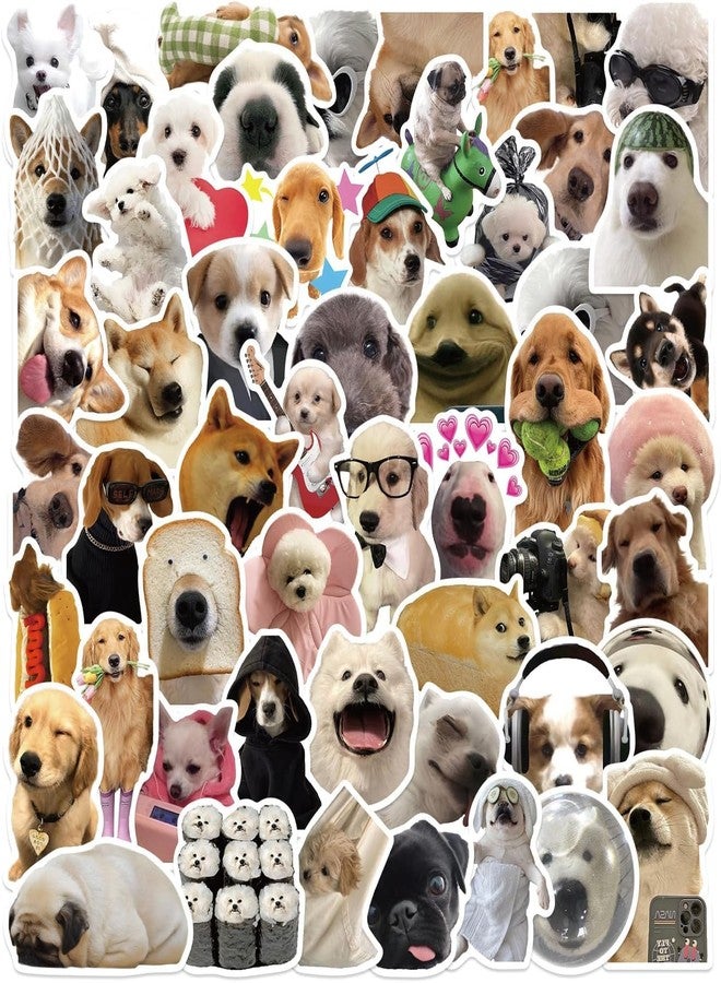 Dog Meme Stickers, Funny Dog Stickers for Kids Journaling Adults Kawaii,Cute Waterproof Vinyl Sticker for Water Bottles Laptops 50Pcs - Image 1