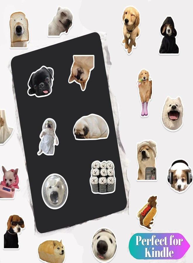 Dog Meme Stickers, Funny Dog Stickers for Kids Journaling Adults Kawaii,Cute Waterproof Vinyl Sticker for Water Bottles Laptops 50Pcs - Image 2