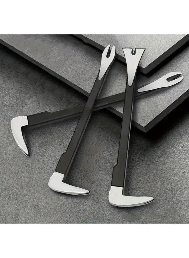 12 Inch Nail Puller Carbon Steel Remodeling Tool Multifunctional Pry Bar for Household Woodworking - Image 2