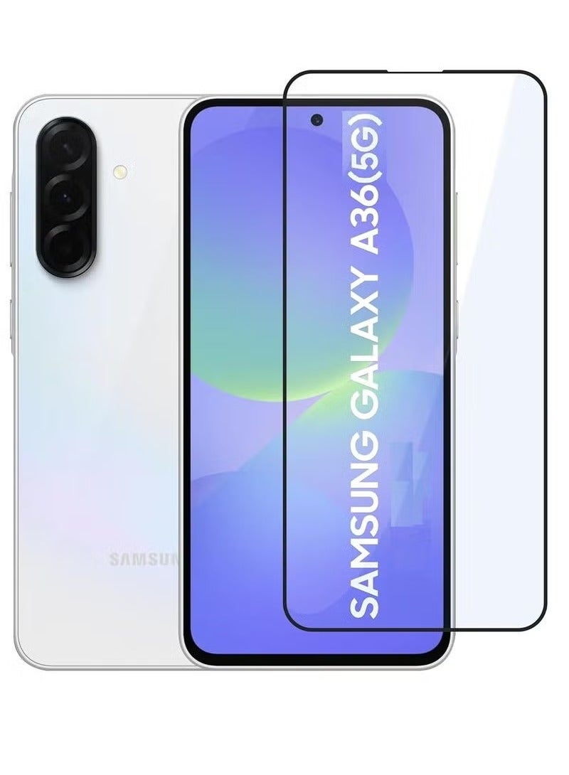 TIGER Samsung Galaxy A36 5G 2025 Screen Protector – Edge-to-Edge Full Coverage Tempered Glass, Anti-Scratch, 9H Hardness, Shock Absorption, Bubble-Free, High-Transparency, Sensitive Touch, Easy Installation – 6.7 Inch Display Protection Film - Image 1